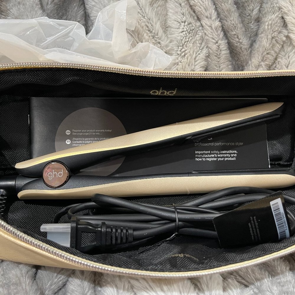 ghd Gold Styler 1" Flat Iron Hair Straightener in Lim Edition Sunkissed Gold